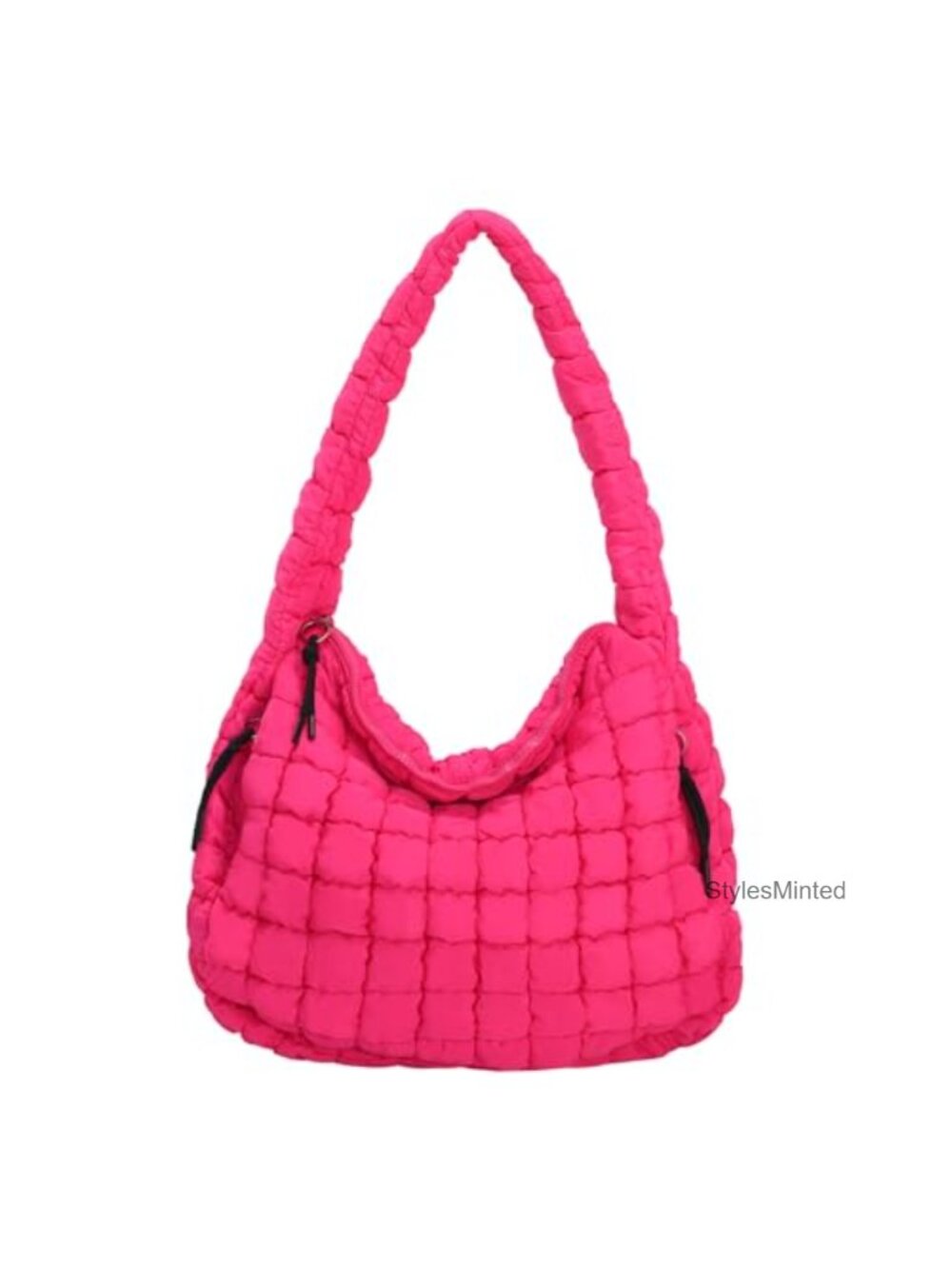 PRAGARI Quilted Puffer Tote Bag Large Nylon Carryall Crossbody Lightweight